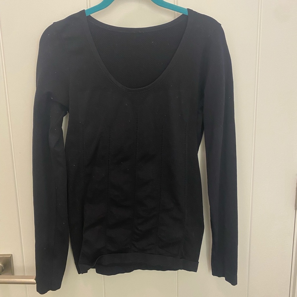 Fabletics Black Compression Workout Shirt - Picture 2 of 5